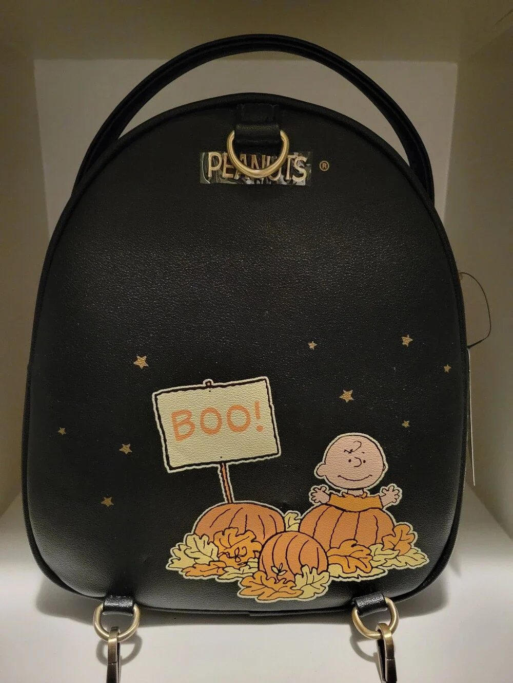 Peanuts Snoopy Great Pumpkin Light Up Convertible Backpack NWT